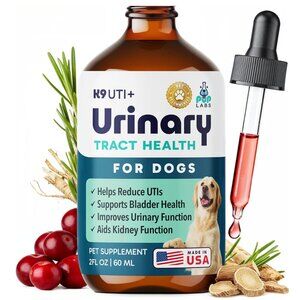 Pup Labs K9 UTI+ All-Natural Urinary Tract for Dogs All Ages & Breeds, 2 fl oz